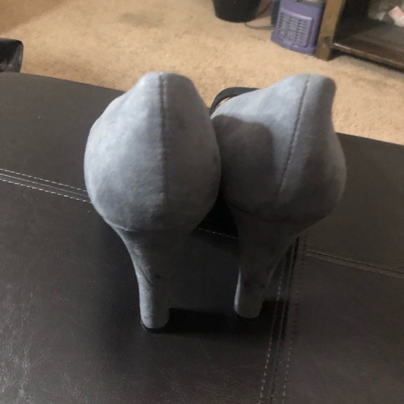 EC Cato size 10 W black and gray open toe Heels - Picture 2 of 7